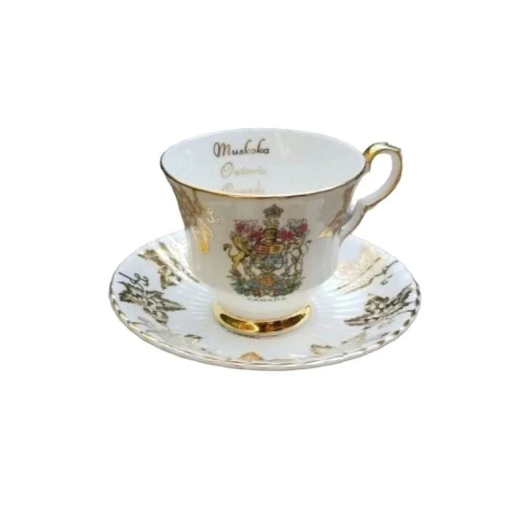 Vintage Royal Windsor Bone China Tea Cup & Saucer Made in England